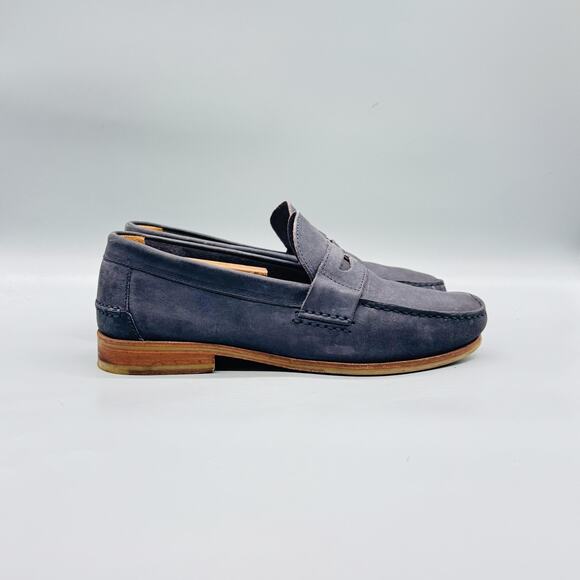 Sebago Shoes Mens 8 Blue Suede Conrad Penny Loafers Slip On Casual Comfort main image 5